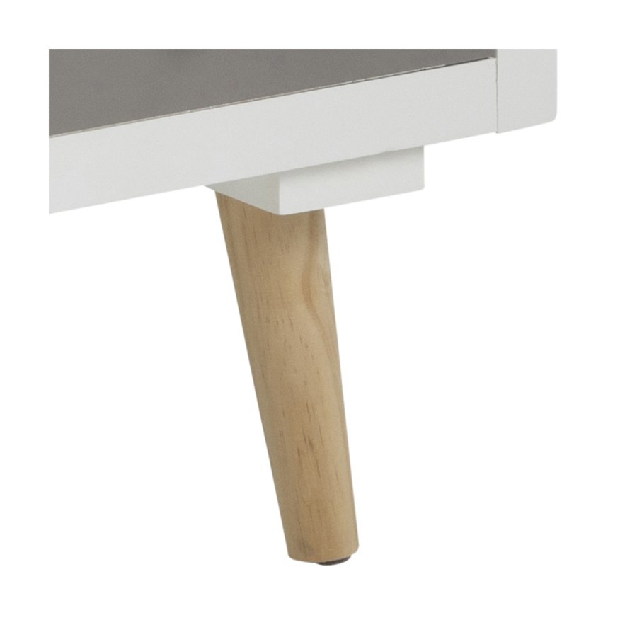 ACT NORDIC Thais kommode - hvid/multifarvet tr og natur fyrretr, m. 11 skuffer