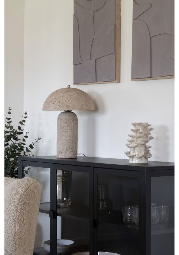 HOUSE NORDIC Astley bordlampe - stone gr papmaché