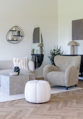 HOUSE NORDIC Astley bordlampe - stone gr papmaché