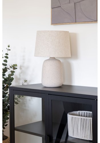 HOUSE NORDIC Croft bordlampe - stone beige keramik