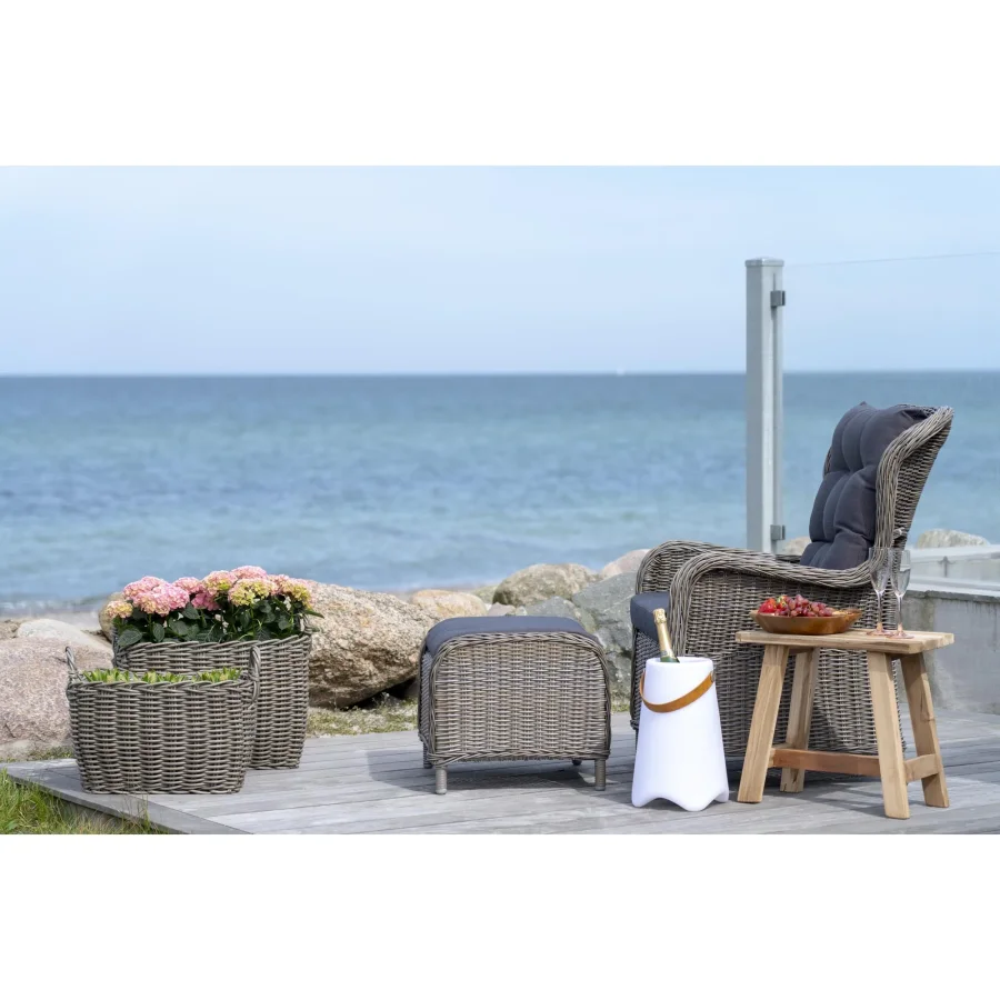 HOUSE NORDIC Bristol LED vinkler, m. strop, genopladelig - hvid polypropylen