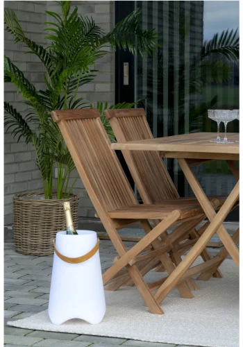 HOUSE NORDIC Bristol LED vinkler, m. strop, genopladelig - hvid polypropylen