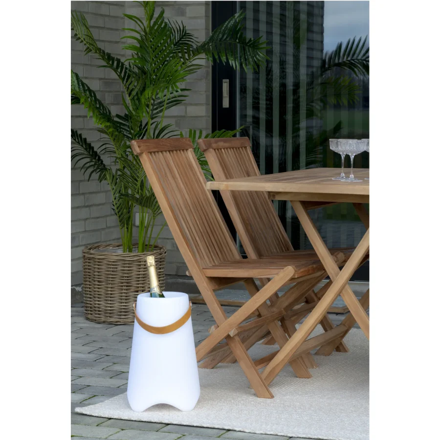 HOUSE NORDIC Bristol LED vinkler, m. strop, genopladelig - hvid polypropylen