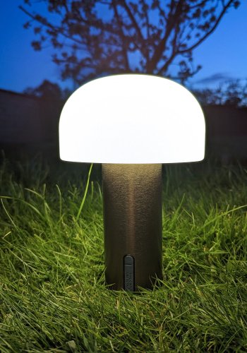 HOUSE NORDIC  Soham LED Lampe - Lampe, genopladelig, hvid/kobber