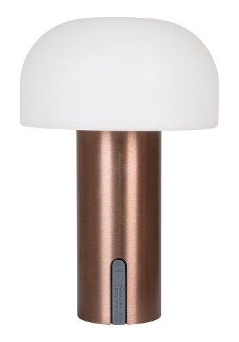 HOUSE NORDIC  Soham LED Lampe - Lampe, genopladelig, hvid/kobber