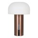 HOUSE NORDIC  Soham LED Lampe - Lampe, genopladelig, hvid/kobber
