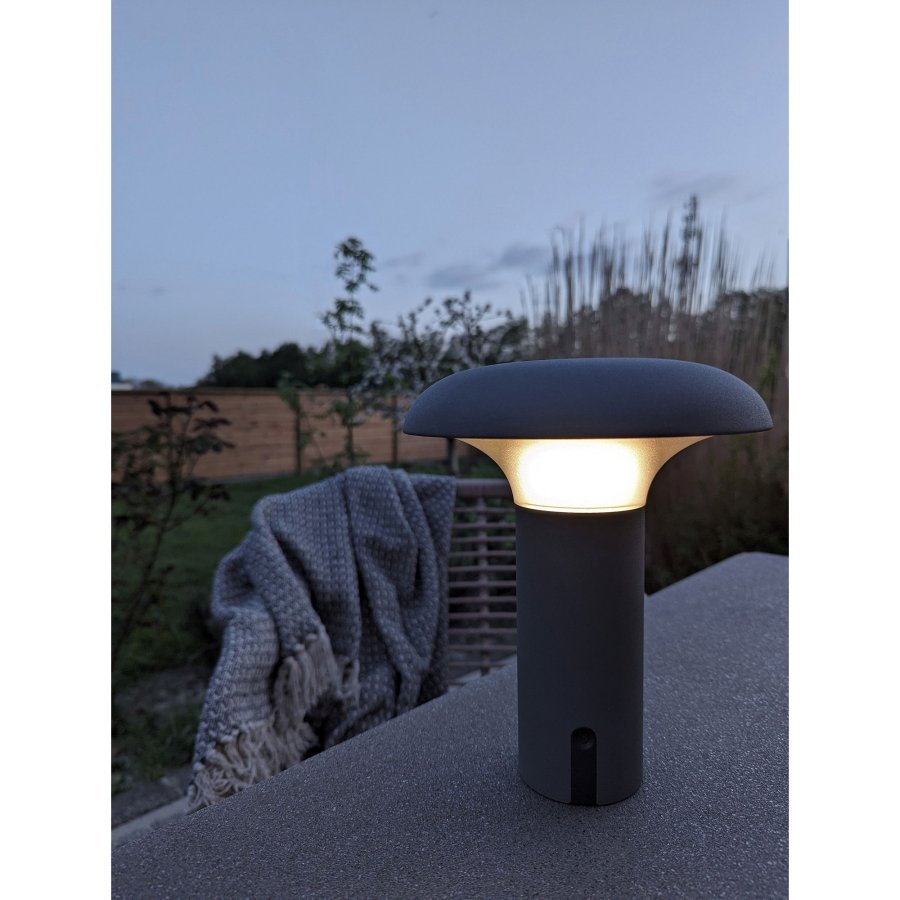 HOUSE NORDIC  Ramsey LED Lampe - Lampe, genopladelig, gr