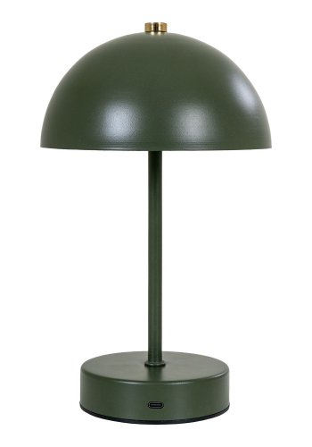 HOUSE NORDIC  Holt LED Bordlampe - Bordlampe, genopladelig, grn/messing