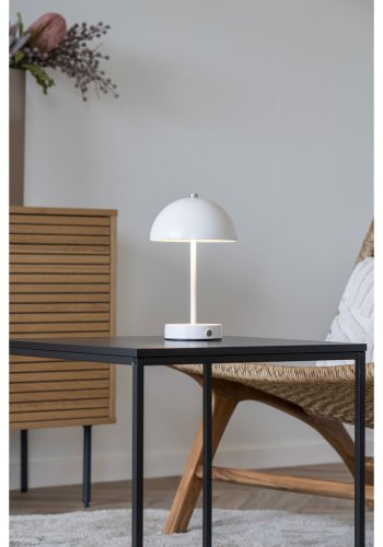 HOUSE NORDIC Holt LED bordlampe, genopladelig - hvid stl