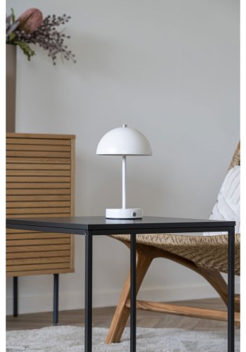 HOUSE NORDIC Holt LED bordlampe, genopladelig - hvid stl