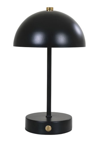 HOUSE NORDIC Holt LED bordlampe, genopladelig - sort/messing stl