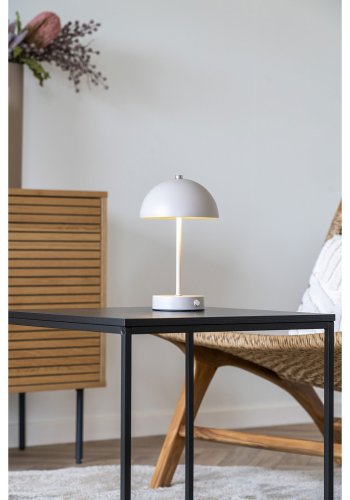 HOUSE NORDIC Holt LED bordlampe, genopladelig - sand/stl stl