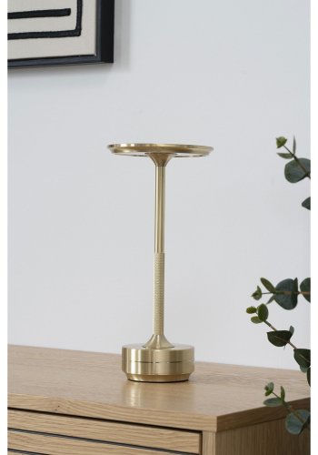 HOUSE NORDIC Lyneham LED bordlampe, genopladelig - messing aluminium