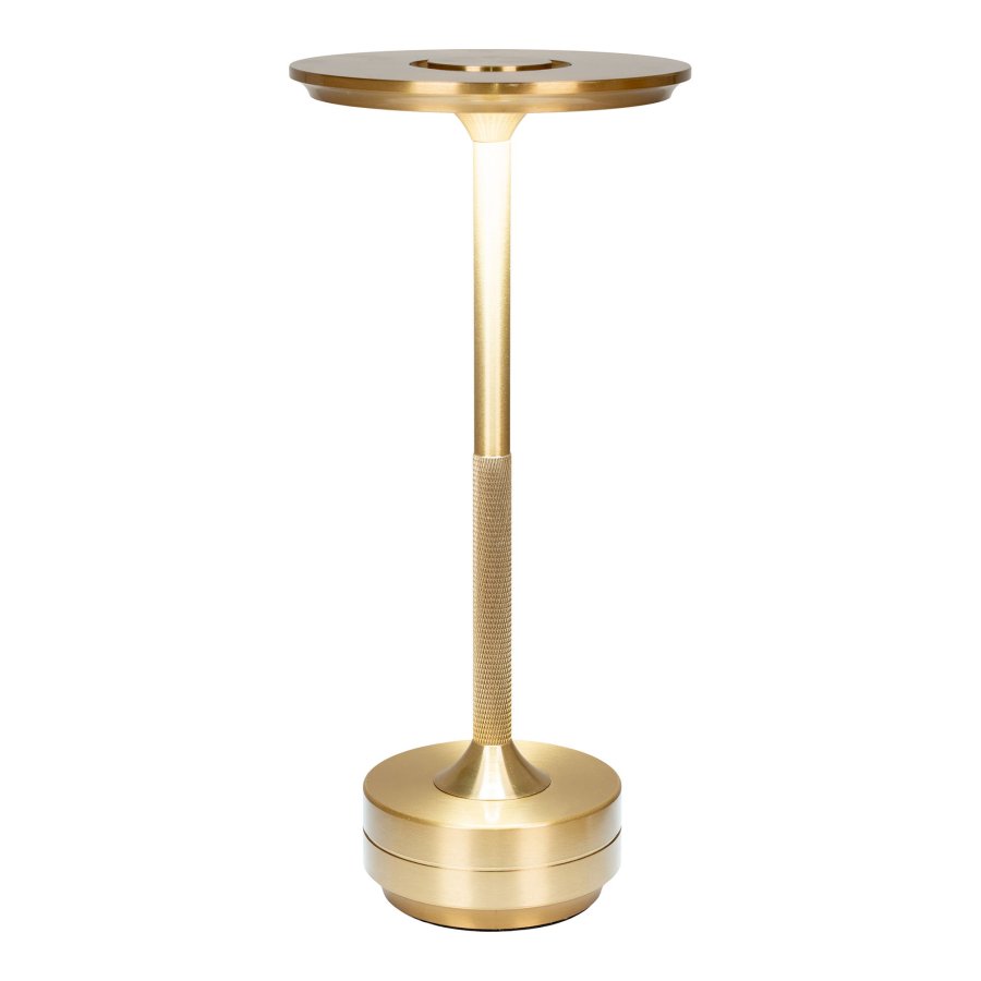 HOUSE NORDIC Lyneham LED bordlampe, genopladelig - messing aluminium