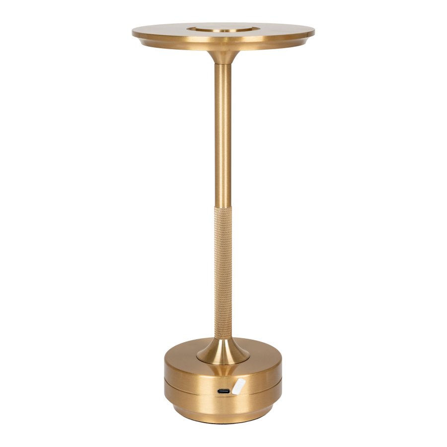 HOUSE NORDIC Lyneham LED bordlampe, genopladelig - messing aluminium