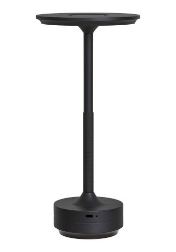 HOUSE NORDIC Lyneham LED bordlampe, genopladelig - sort aluminium