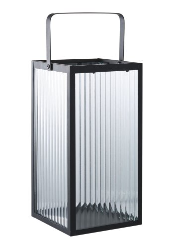 HOUSE NORDIC Almonte lanterne, m. hank - glas og sort metal