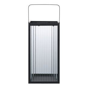 HOUSE NORDIC Almonte lanterne, m. hank - glas og sort metal