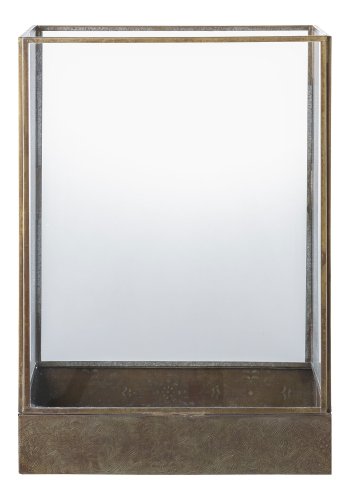 HOUSE NORDIC Manali lanterne - glas og antik messing look metal