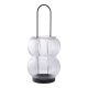 HOUSE NORDIC  Lucena Lanterne - Lanterne, metal/glas, sort