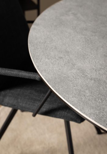 ACT NORDIC Heaven spisebord, rund - gr keramik og sort stl (119)