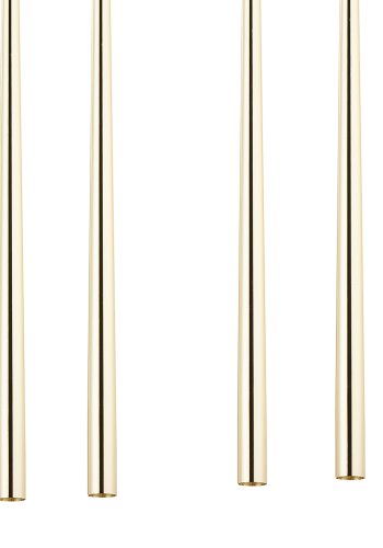 TK Piano loftlampe, m. 8 skrme - guld metal