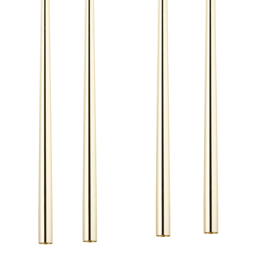 TK Piano loftlampe, m. 8 skrme - guld metal