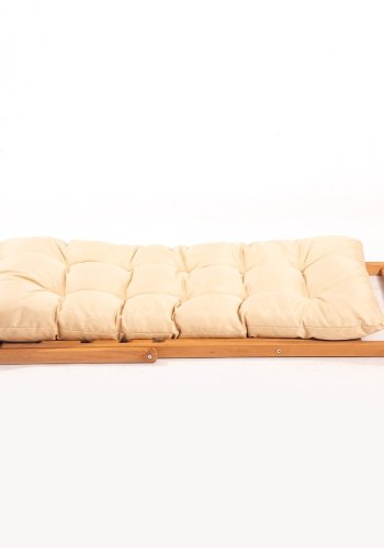 NORDVÄRK My005 loungest m. 1 havebord og 2 liggestole - creme hynde og natur bgetr