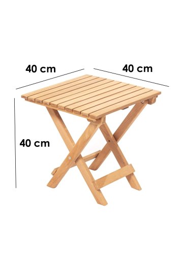 NORDVÄRK My019 have sofabord, kvadratisk - natur bgetr (40x40)