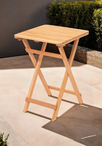 NORDVÄRK My020 havebord, kvadratisk - natur bgetr (50x50)