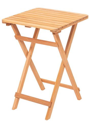 NORDVÄRK My021 havebord, foldbar, kvadratisk - natur bgetr (60x60)