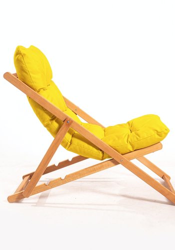 NORDVÄRK My005 loungest m. 1 havebord og 2 liggestole - gul hynde og natur bgetr