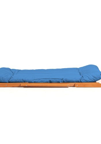 NORDVÄRK MY007 loungest, m. 2 havestole, 1 havebord og bl hynder - natur bgetr