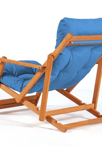 NORDVÄRK MY007 loungest, m. 2 havestole, 1 havebord og bl hynder - natur bgetr