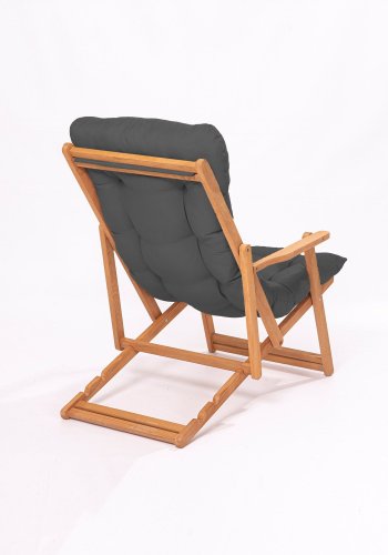 NORDVÄRK MY007 loungest, m. 2 havestole, 1 havebord og gr hynder - natur bgetr