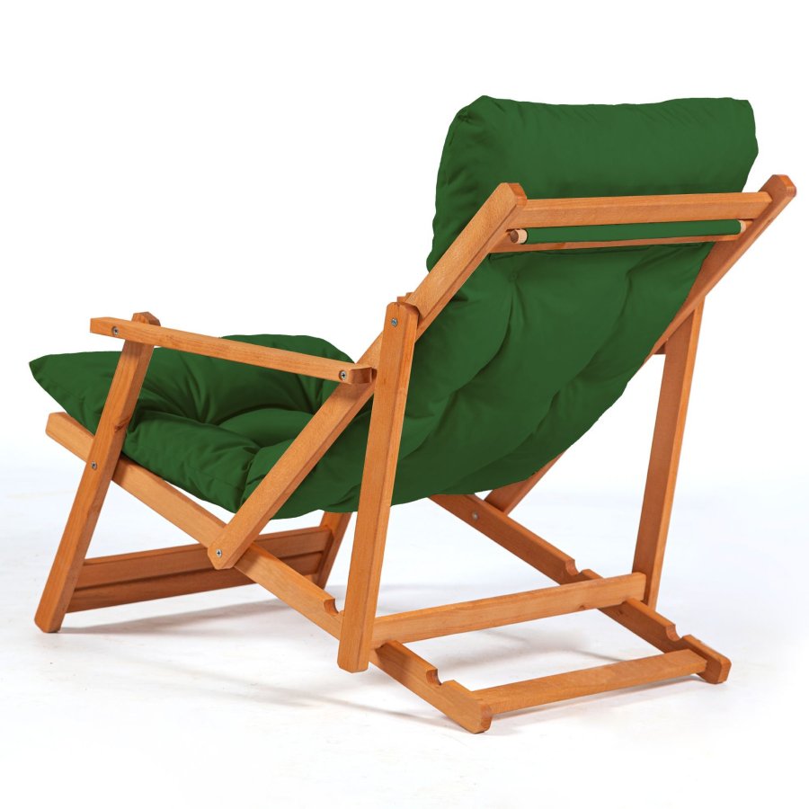 NORDVÄRK MY007 loungest, m. 2 havestole, 1 havebord og grnne hynder - natur bgetr