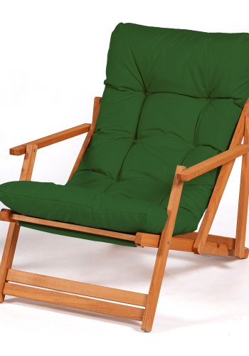 NORDVÄRK MY007 loungest, m. 2 havestole, 1 havebord og grnne hynder - natur bgetr