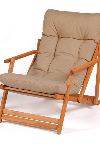 NORDVÄRK My005 loungest m. 1 havebord og 2 liggestole - brun hynde og natur bgetr