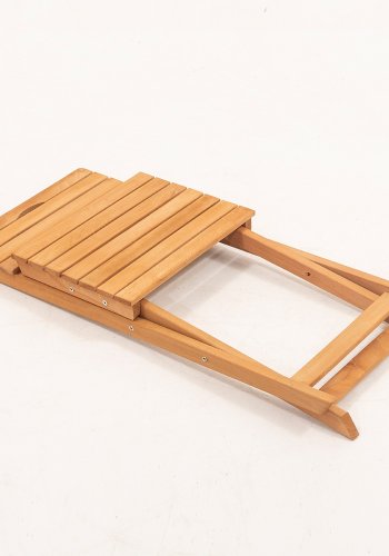 NORDVÄRK My001A havest m. 1 havebord og 2 havestole, foldbar - creme hynder og natur bgetr