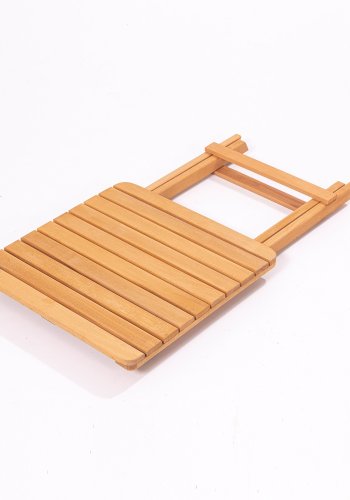 NORDVÄRK My001A havest m. 1 havebord og 2 havestole, foldbar - creme hynder og natur bgetr