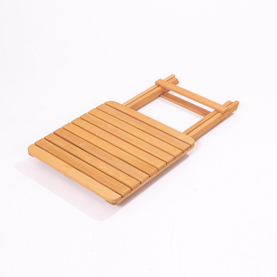 NORDVÄRK My001A havest m. 1 havebord og 2 havestole, foldbar - creme hynder og natur bgetr