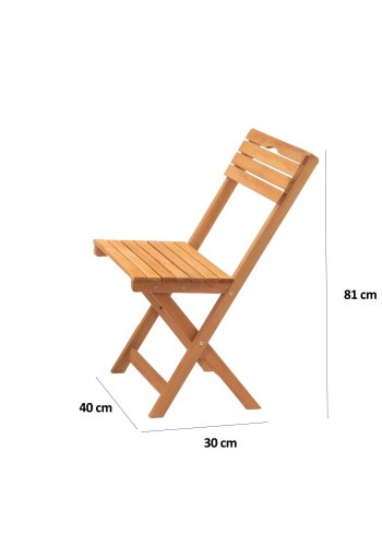 NORDVÄRK My004A havest m. 1 havebord og 4 havestole, foldbar - creme hynder og natur bgetr