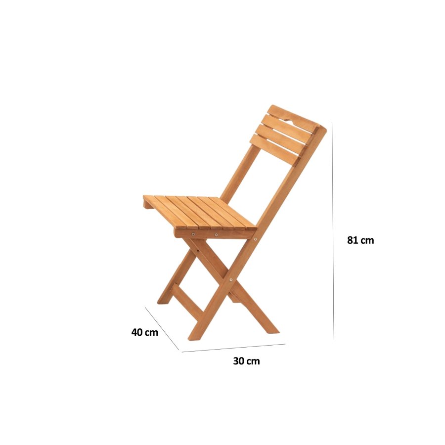 NORDVÄRK My004A havest m. 1 havebord og 4 havestole, foldbar - creme hynder og natur bgetr