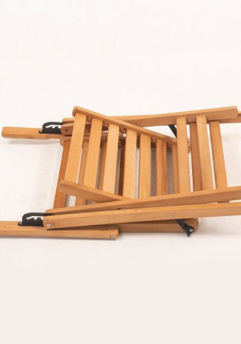 NORDVÄRK My025 havest m. 1 havebord og 2 havestole m. 4 pos., foldbar - creme hynder/natur bgetr