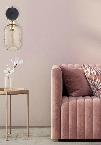 TK Pescara vglampe - glas og sort metal