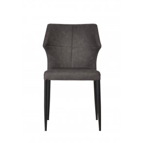 HOUSE OF SANDER Runa spisebordsstol - sort PU lder og sorte ben