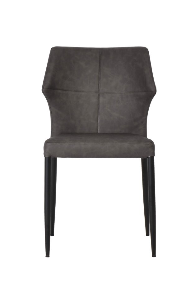 HOUSE OF SANDER Runa spisebordsstol - sort PU lder og sorte ben