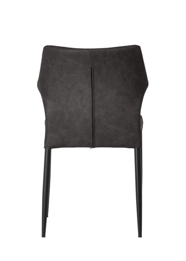 HOUSE OF SANDER Runa spisebordsstol - sort PU lder og sorte ben