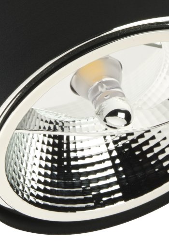 TK Altea loftlampe spot, inkl. pre - sort stl og krom