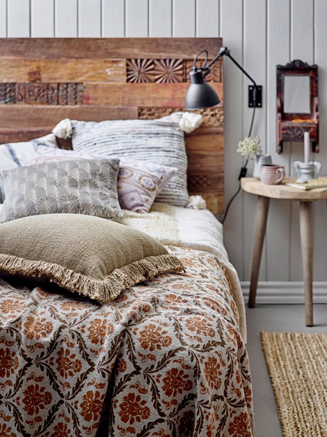 CREATIVE COLLECTION Sehar Vg Spejl m/Hylde, Brun, Genanvendt Tr